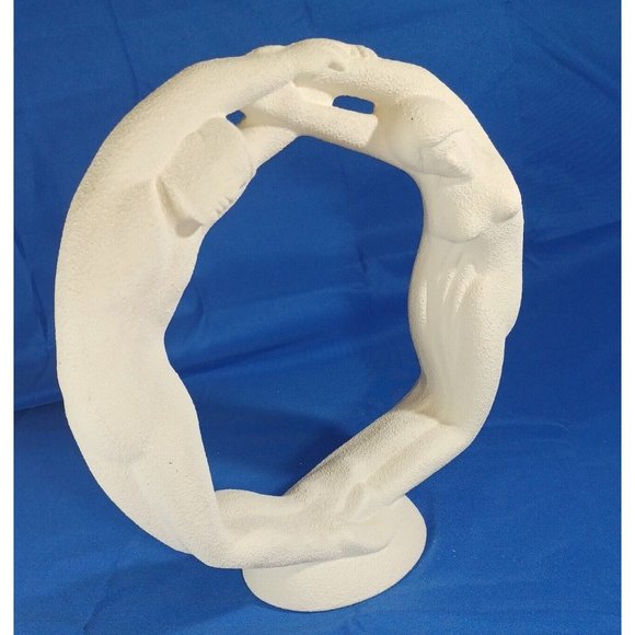 Royal Haeger Eternity Circle of Love White Art Pottery - Picture 3 of 12